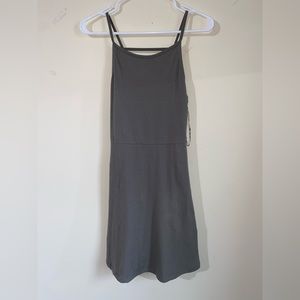 Green halter dress